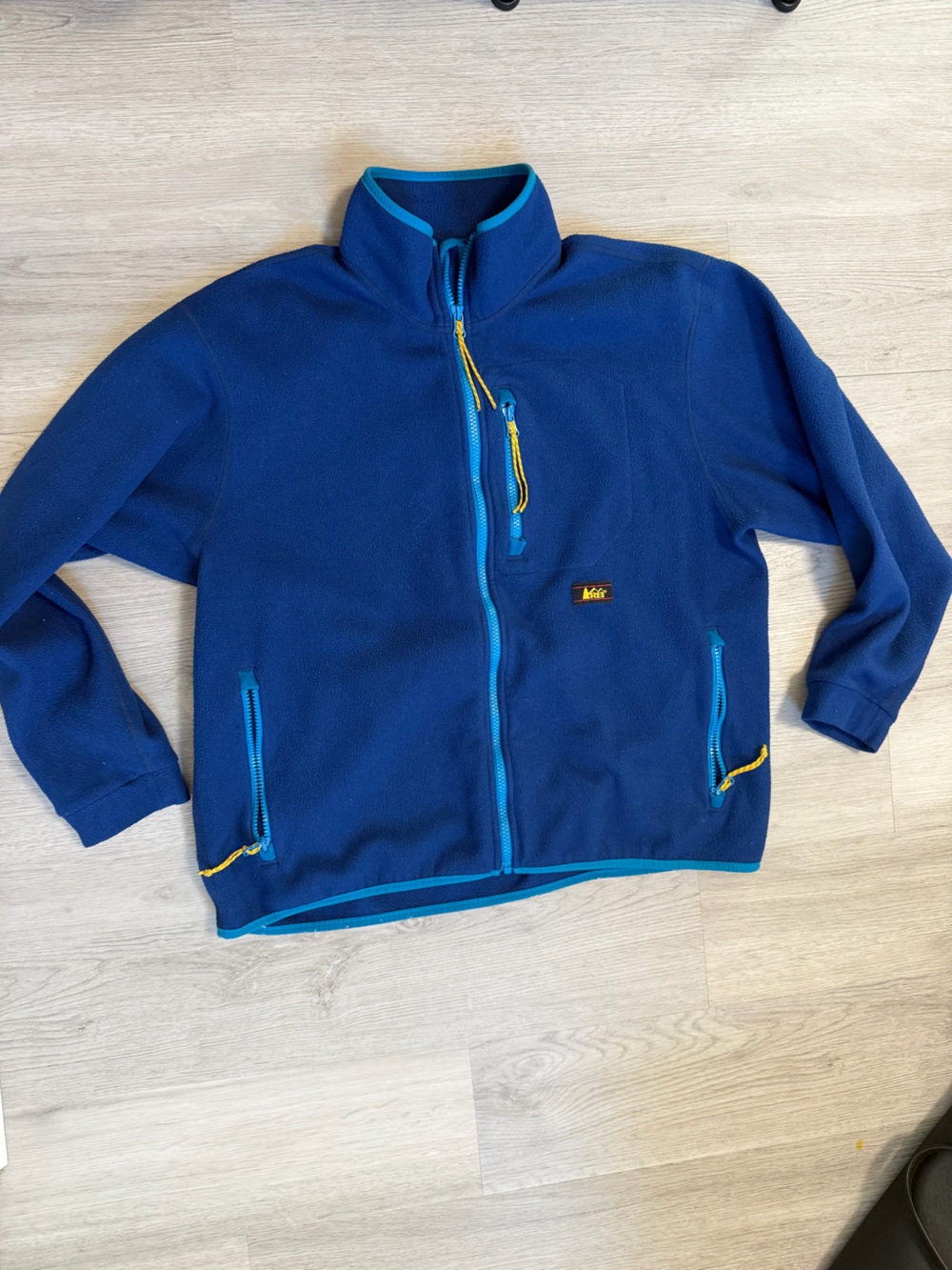 REI Co-op Trailsmith Polartec Fleece Jacket Women's Size Large Blue Full Zip